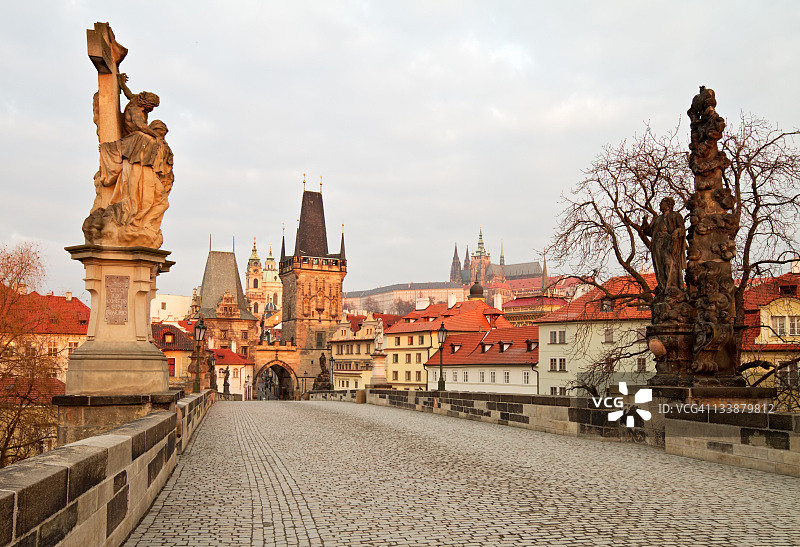 布拉格查理大桥图片素材