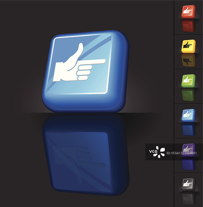 免版税矢量艺术手指指向图片素材