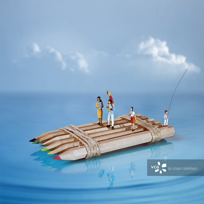 人物微缩模型图片素材