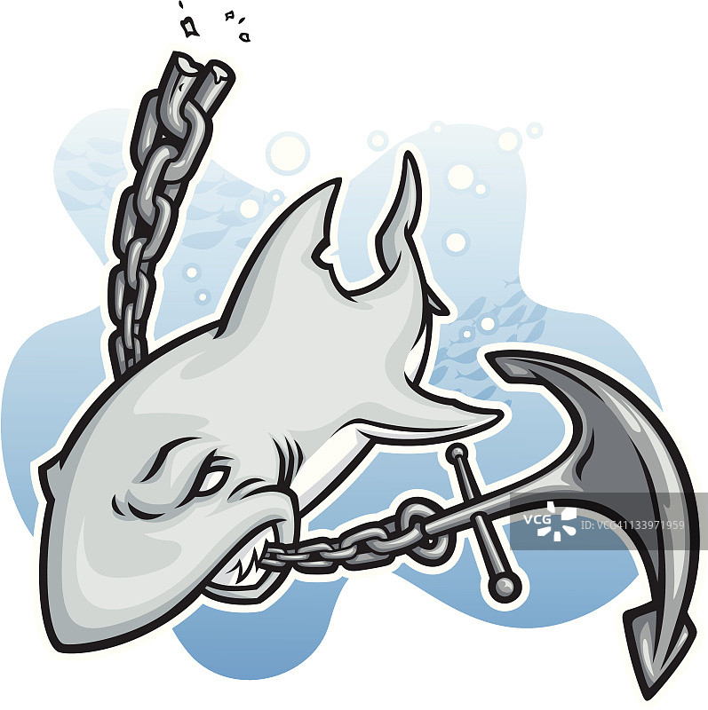 鲨鱼袭击图片素材