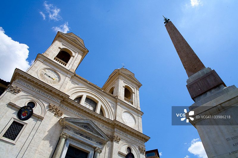 罗马西班牙阶梯教堂图片素材