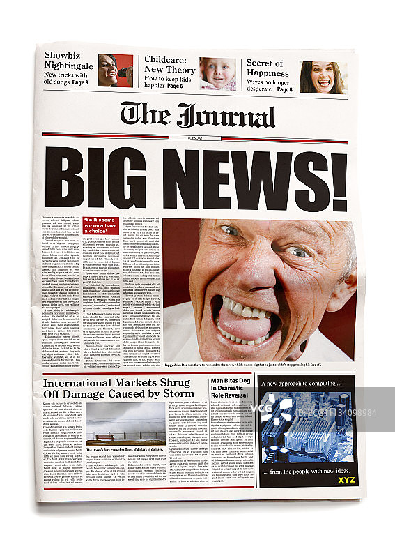 重大新闻报纸图片素材