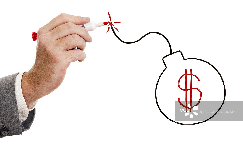 美元面临挑战图片素材