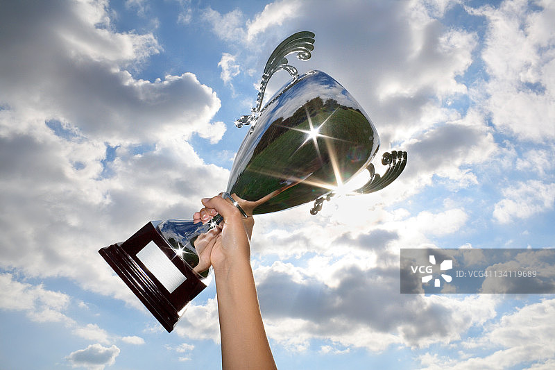 获胜者！图片素材