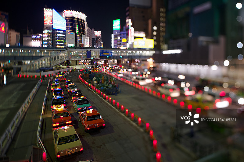 出租车候客站图片素材