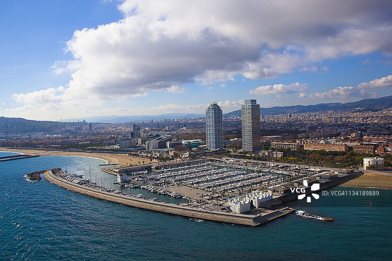 巴塞罗那奥林匹克港图片素材