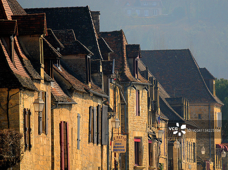 La Roque-Gageac村落风光图片素材