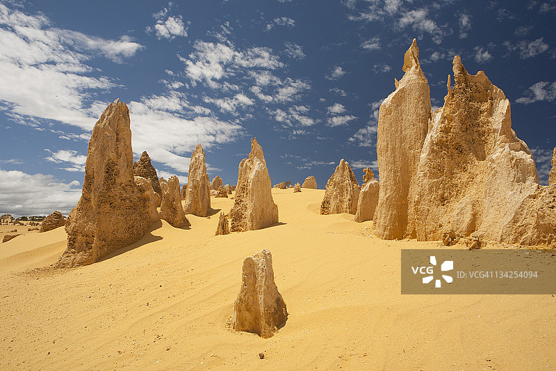 澳大利亚南邦国家公园的尖峰石阵图片素材