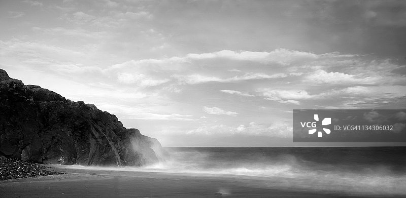 Pwllheli海滩上的Gimblet岩石图片素材