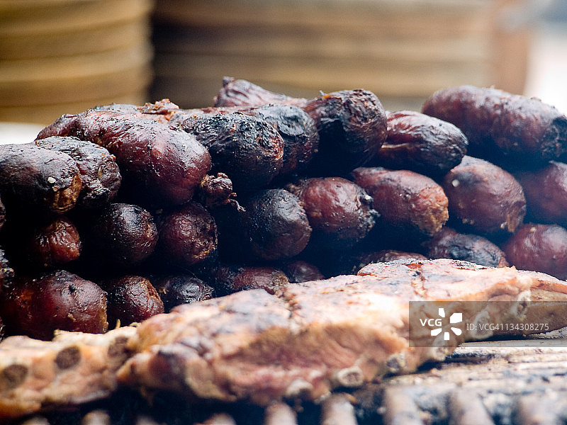 血肠和排骨图片素材