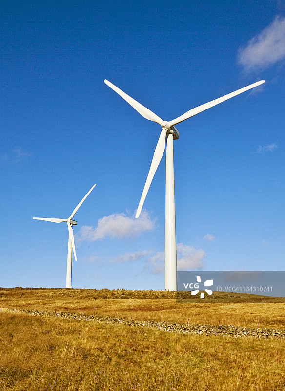 苏格兰的风力涡轮机图片素材