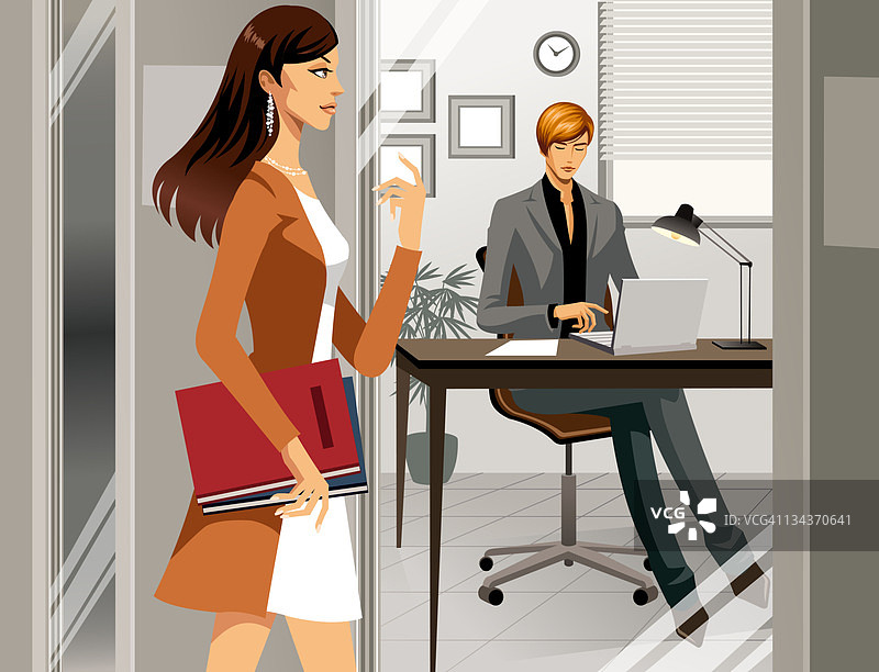 工作中的商务人士肖像图片素材