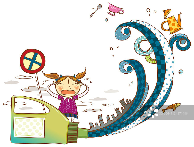 洪水效果图片素材