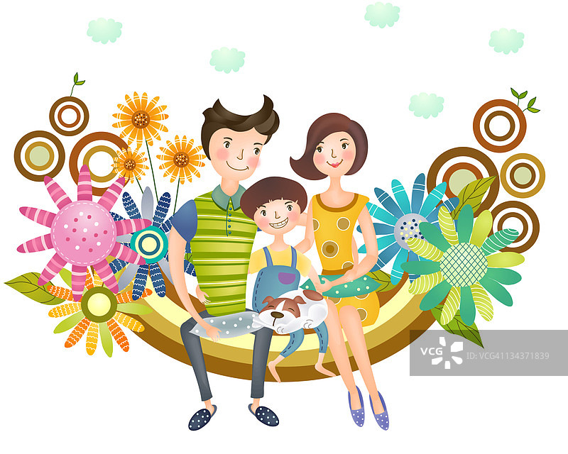 幸福家庭画像图片素材