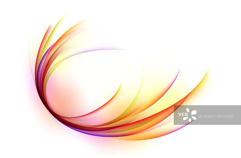 白色背景上的弯曲形状图片素材