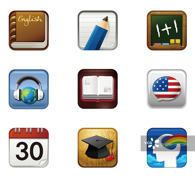 医疗保健图标集图片素材