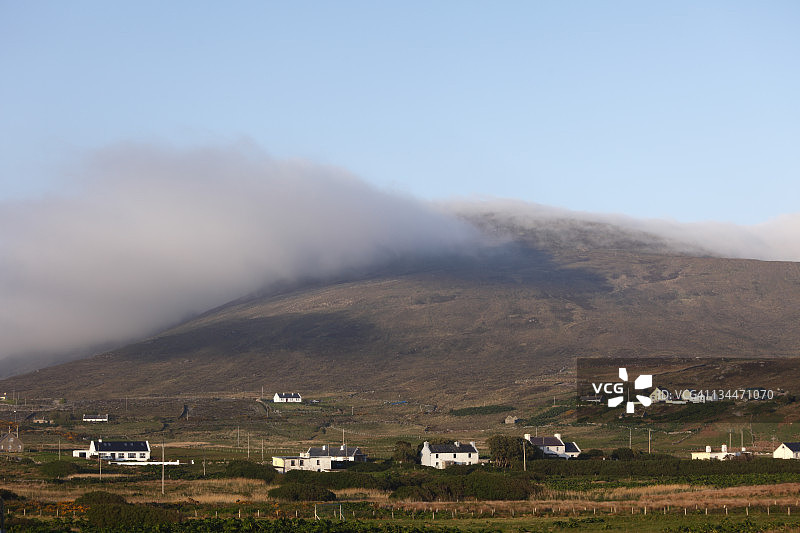 欧洲爱尔兰共和国康诺特省梅奥郡阿基尔岛杜伊加图片素材