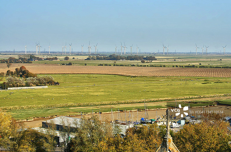 坎伯风力发电场图片素材