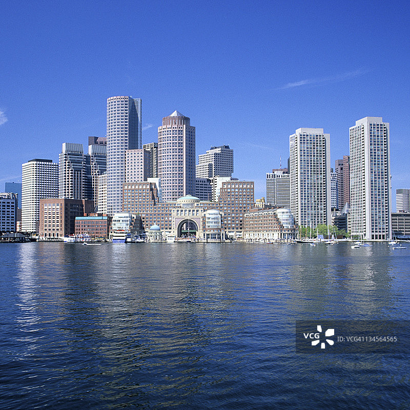 美国马萨诸塞州波士顿天际线图片素材