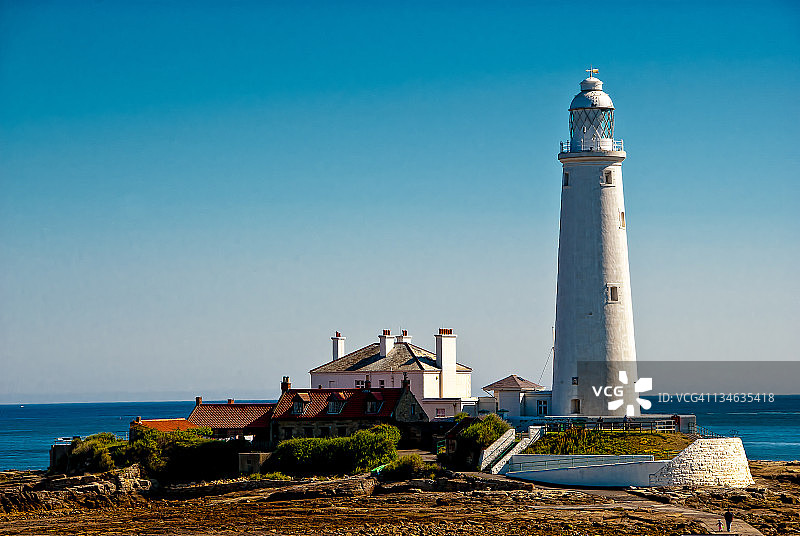 惠特利湾圣玛丽灯塔图片素材