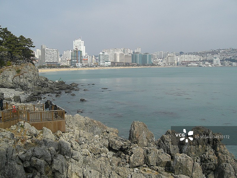 海云台海滩图片素材