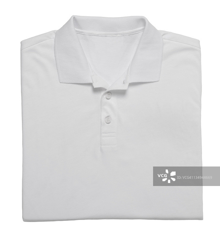 白色POLO衫（带裁剪路径）图片素材
