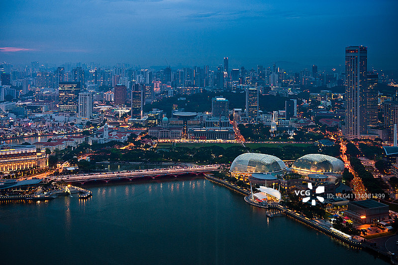 新加坡夜景图片素材