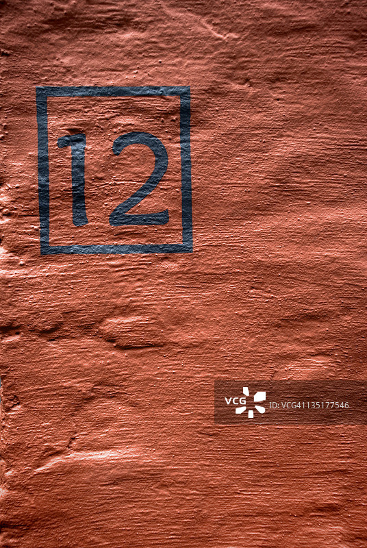 墙上的房屋号码图片素材