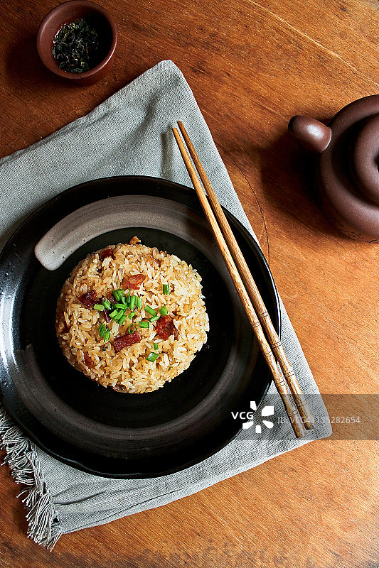 中式糯米蒸饭图片素材