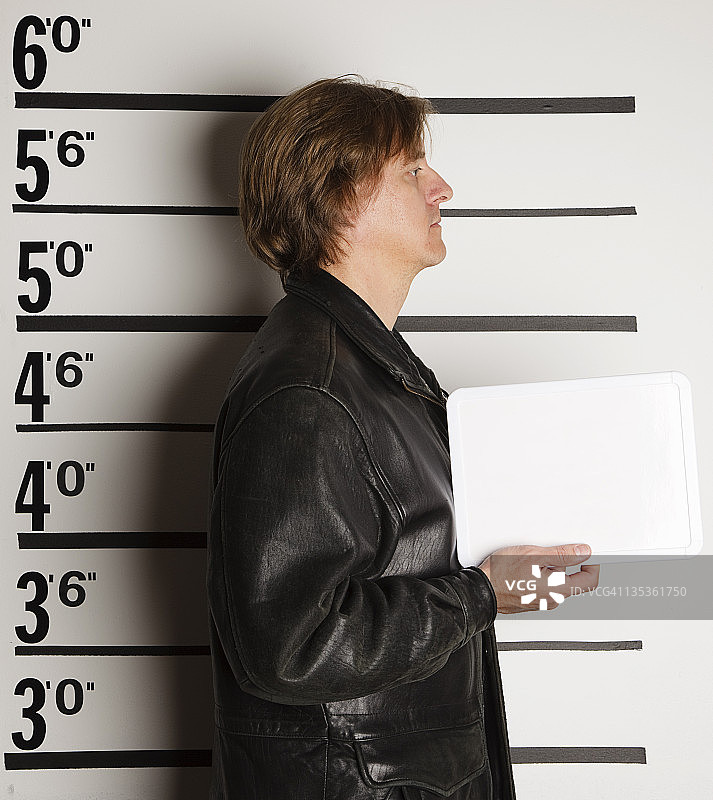 男子档案照图片素材