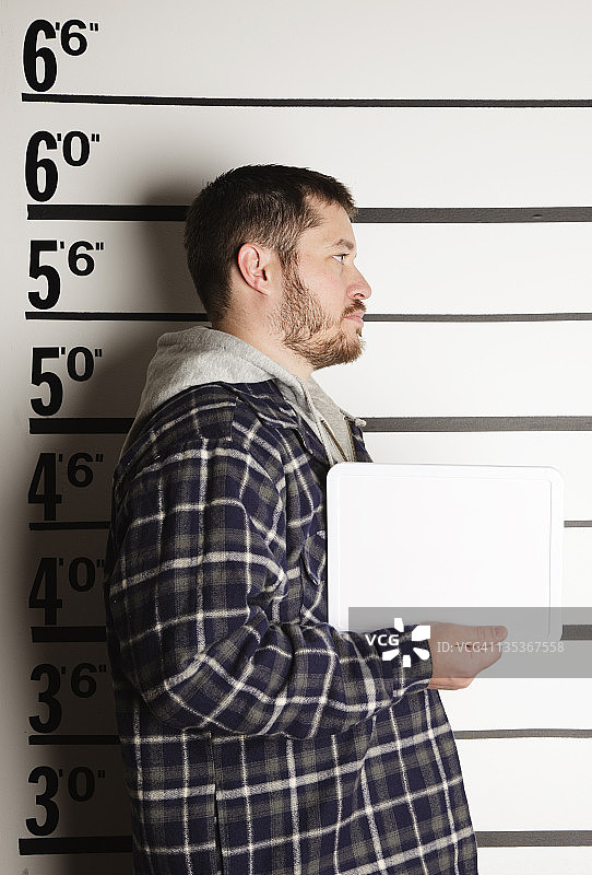 男子档案照图片素材