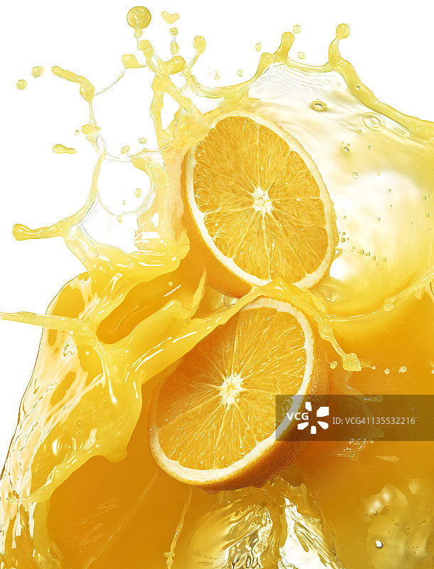 飞溅橙汁的橘子图片素材