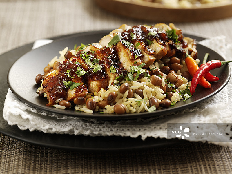 牙买加烤鸡图片素材