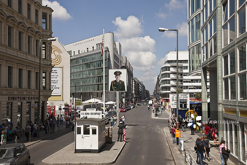 柏林：查理检查站图片素材
