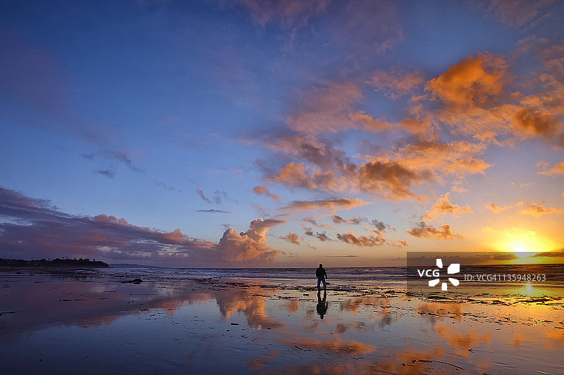 美国日落图片素材