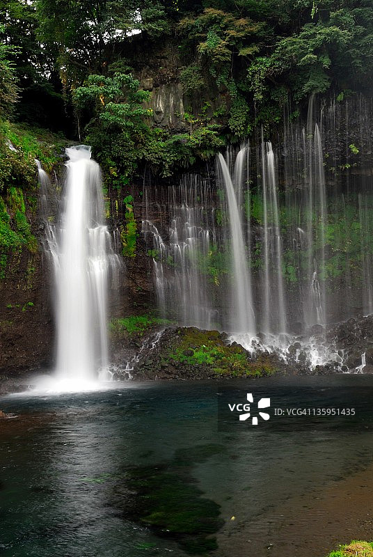 白丝瀑布图片素材