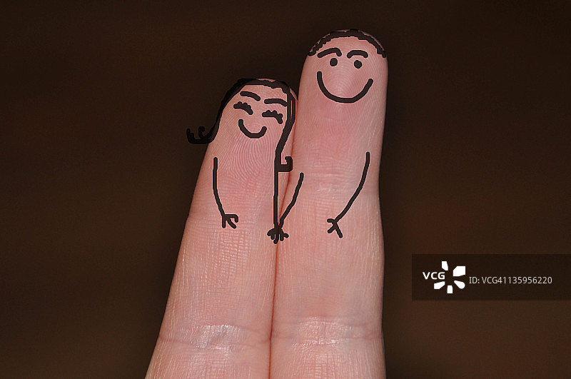 两个可爱的小手指图片素材