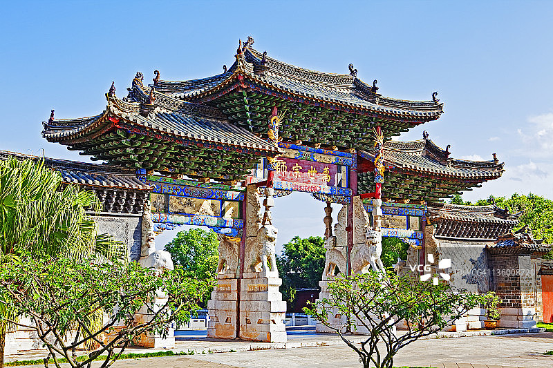 建水文庙大门图片素材