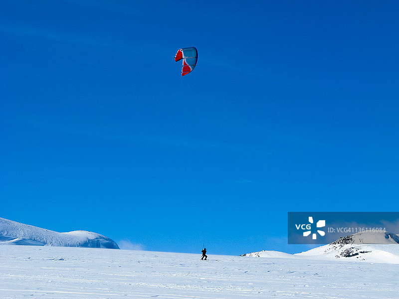 风筝滑雪图片素材