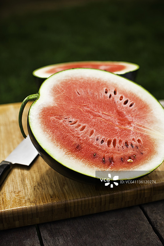 红色果肉西瓜图片素材