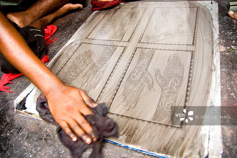 清洁胶印印版图片素材