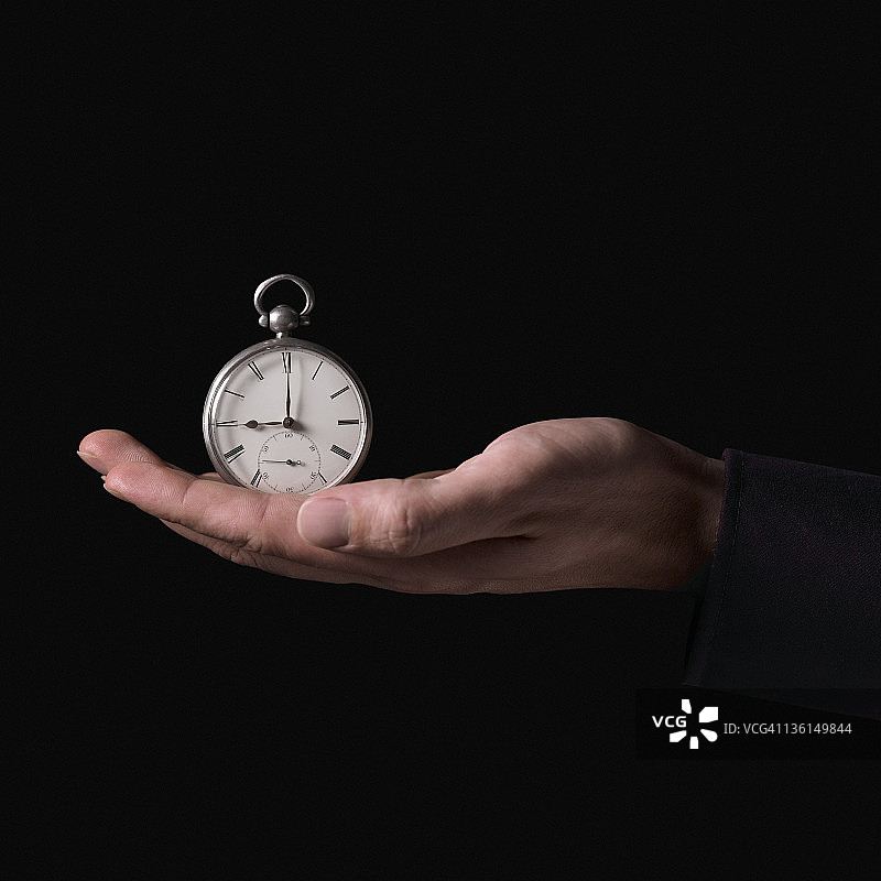 掌心中的怀表图片素材