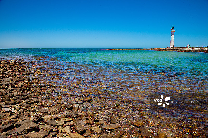 怀阿拉的低矮灯塔，南澳大利亚图片素材