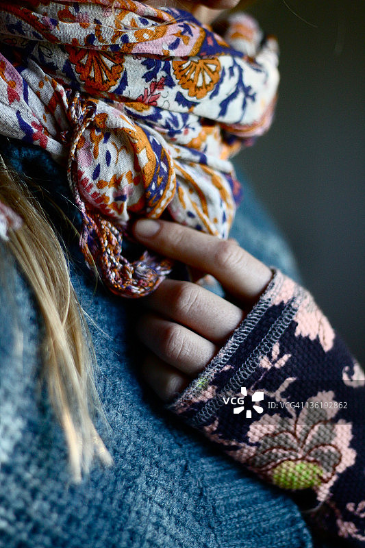 毛衣和围巾图片素材