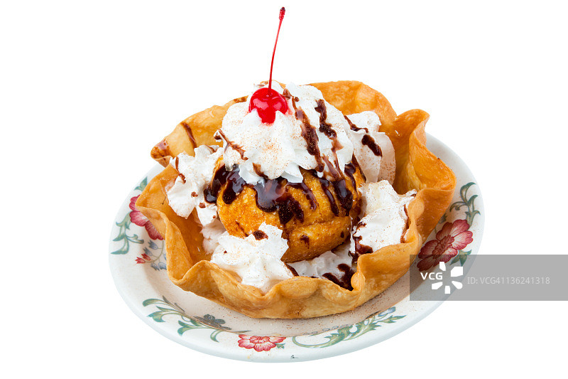 炸冰淇淋图片素材