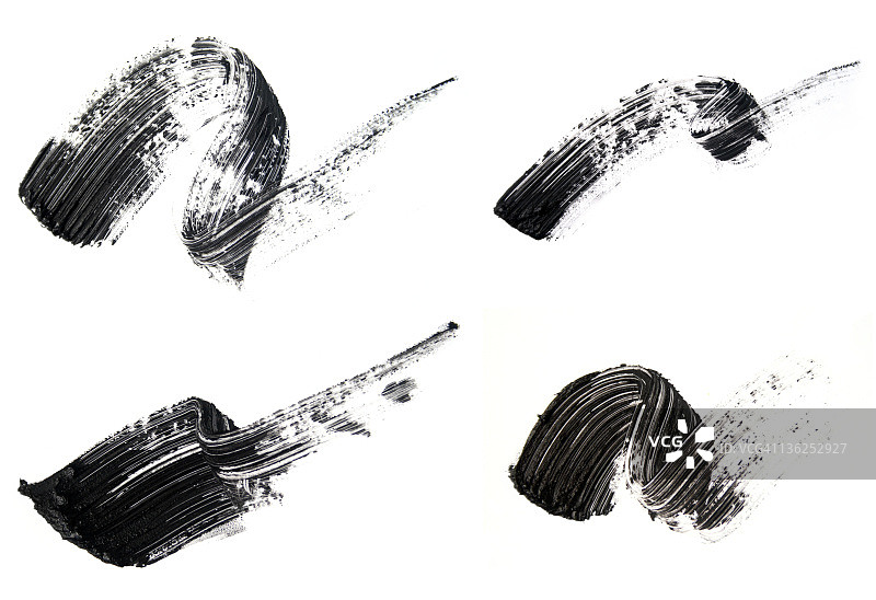 睫毛膏涂抹图片素材