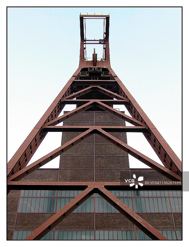 埃森关税同盟煤矿工业建筑群竖井图片素材