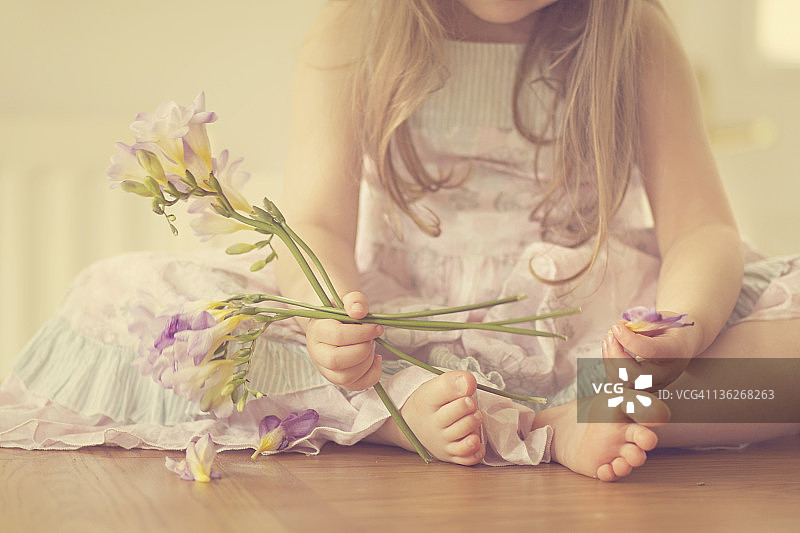 手握小苍兰图片素材