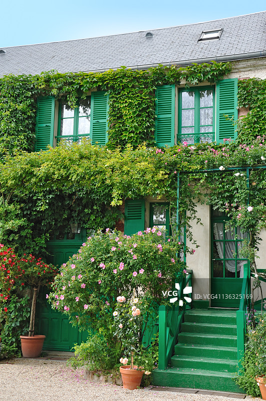 名为吉维尼的法国公社照片图片素材