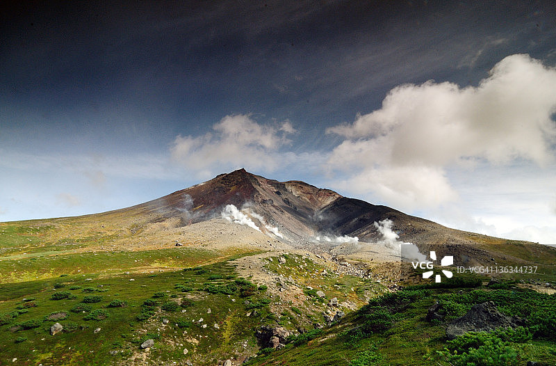 北海道旭岳山景图片素材